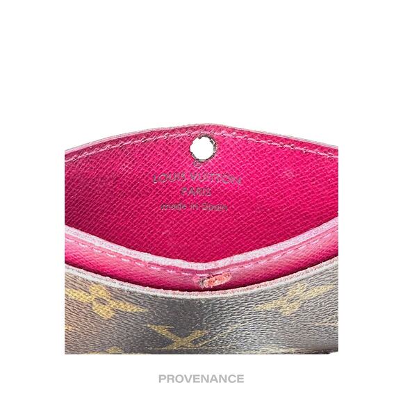 🔴 Louis Vuitton Card Holder Wallet - Monogram Fuchsia - Picture 6 of 7